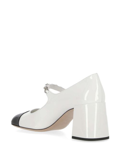 White/black calf leather pump MIU MIU | 5I248DF-Y065ZHVF0964